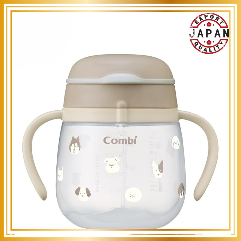 Combi Raku Mug "First Cup" 240ml - Animal Series (Ice Cream, Dog, Elephant) for 5 Months and Up - Ma