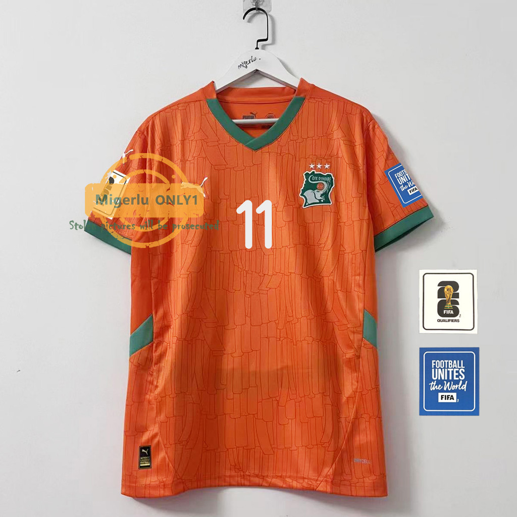 S-4XL Áo đấu sân nhà Ivory Coast dành cho người hâm mộ