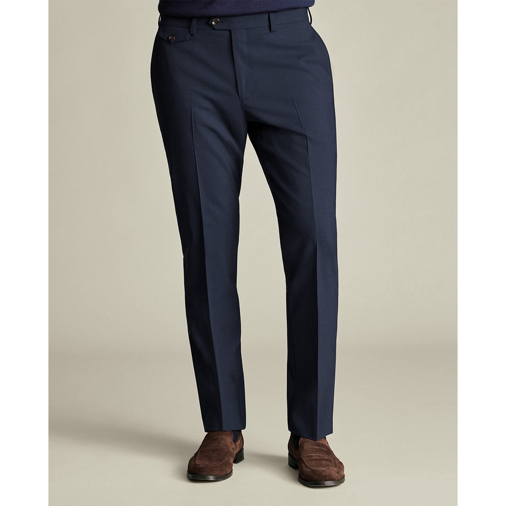 CHARLES TYRWHITT - Quần âu nam Wool Stretch TRT0446-NKB