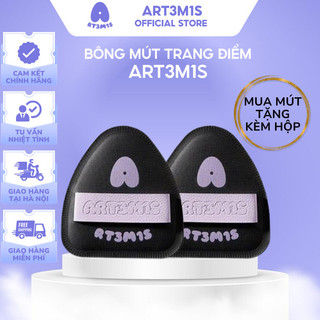   ART3M1S  Mút Trang Điểm Đánh Nền Phủ Phấn ART3M1S SIêu Mềm Không Hút Nền Kèm Hộp Đựng Cao Cấp 