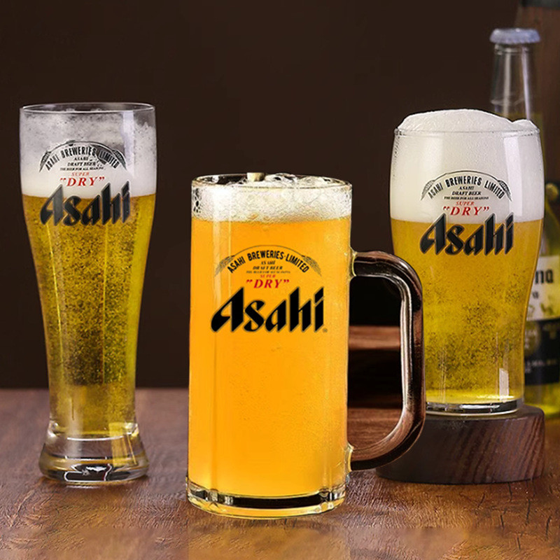 Asahi Dày Asahi Bia Cốc Cửa Hàng Thực Phẩm Nhật Bản Cốc Đặc Biệt Ichiban Bóp Kirin Bia Cốc Thủ Công 