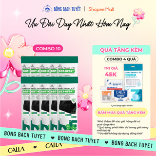 Combo 10 Gói Khẩu trang Bông Bạch Tuyết KF94 4 lớp - Đen (10 cái/gói)