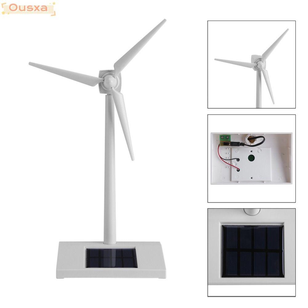 Mô hình cối xay gió OUSXA​Cối xay gió chạy bằng trắng ABS, Education Mini 14x9x26cm ​Bộ khoa học DIY