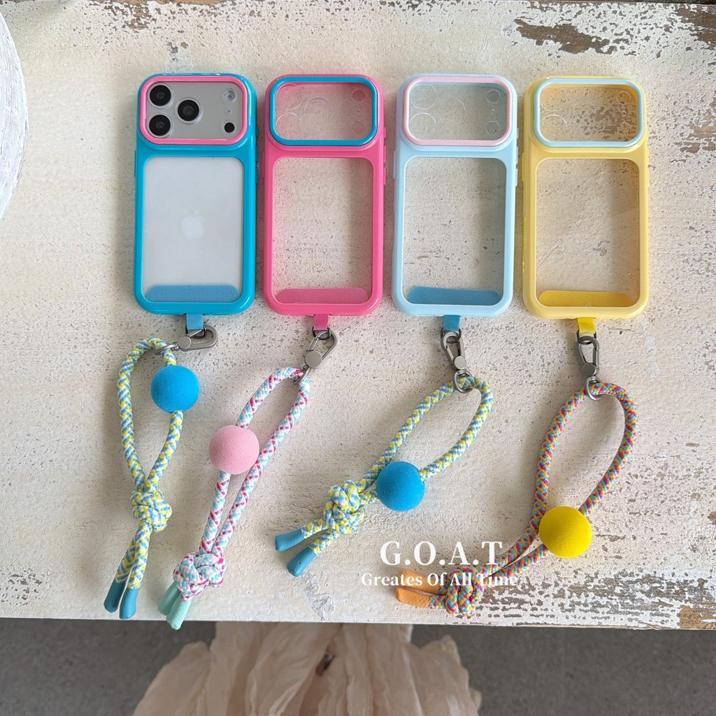 G.O.A.T Macaron 4 màu Vỏ Tương thích cho iPhone 17 pro max iPhone 17 16 15 pro iPhone 17 Vỏ bảo vệ c