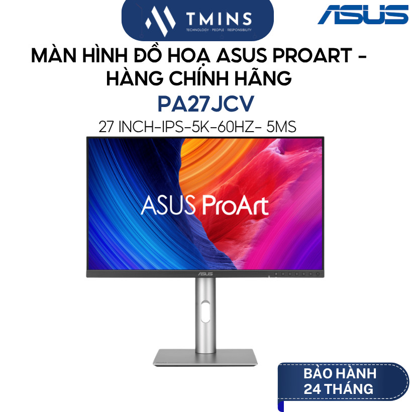 Màn hình đồ hoạ ASUS Proart PA27JCV (27 inch / 5K /IPS /60Hz / 5ms/ VRR / AGLR) - Hàng Chính Hãng