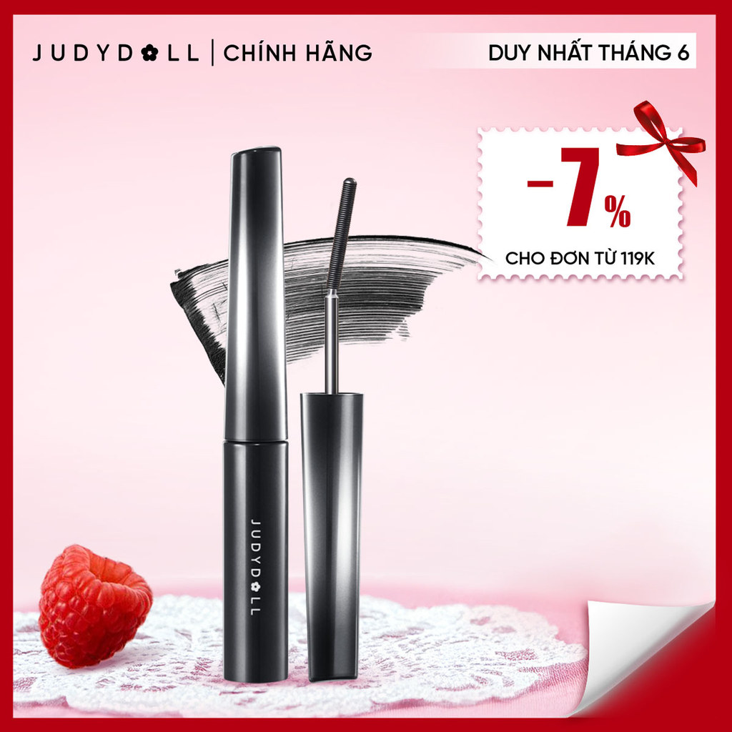 JUDYDOLL Mascara Đầu mảnh Mi Cong Tự Nhiên Lâu Trôi Chống Lem 3g
