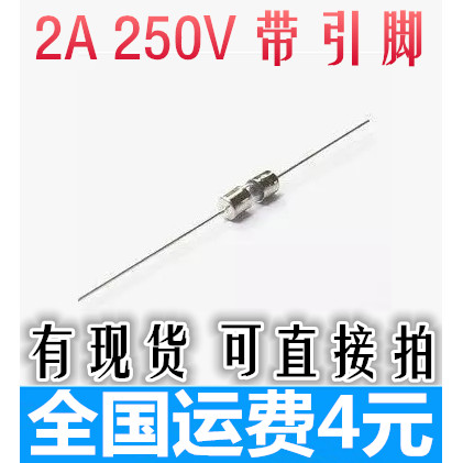 Có Ống Cầu Chì Thủy Tinh 3X10mm 2A F2AL250V Cầu Chì 3 * 10MM Có Chân Chì