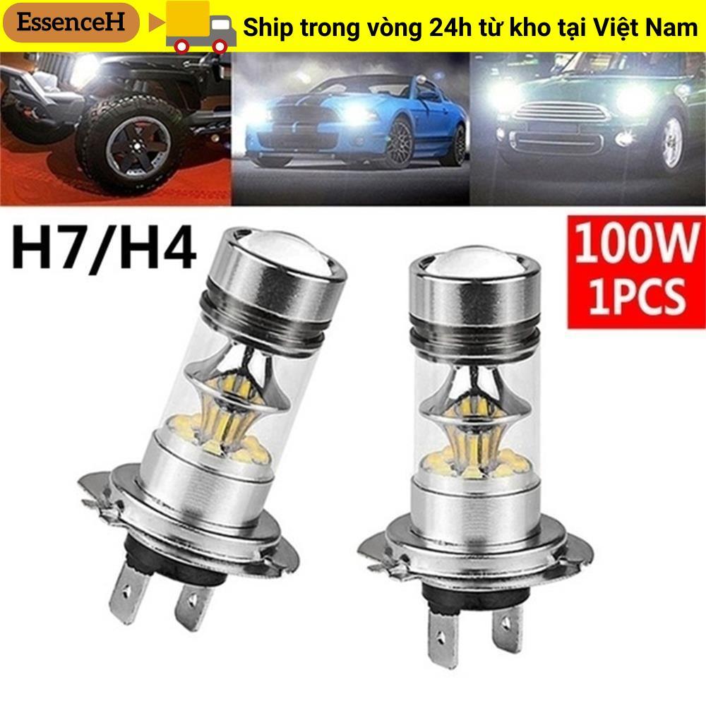 ESSENCEH H4 H7 Đèn trắng 100W siêu sáng