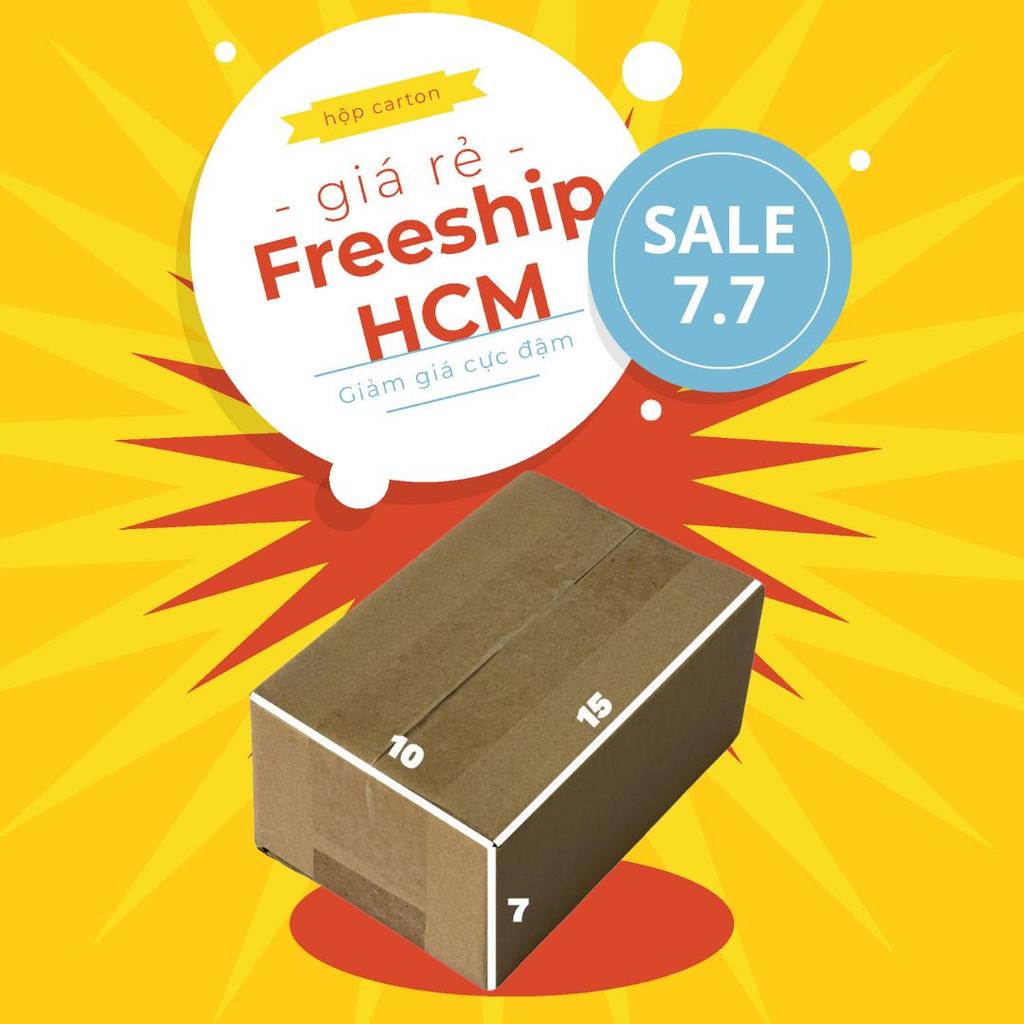 hộp carton 15x10x7 bộ 50 trơn cứng cáp