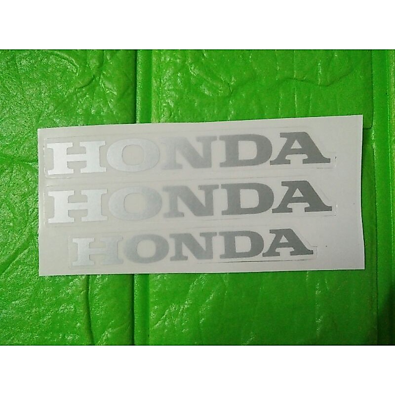 Bộ tem chữ honda màu bạc