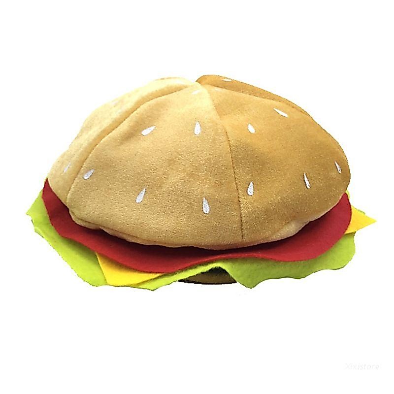 Nón Hình Hamburger Phô Mai Vui Nhộn Hóa Trang Halloween Cho Người Lớn Và Trẻ Em