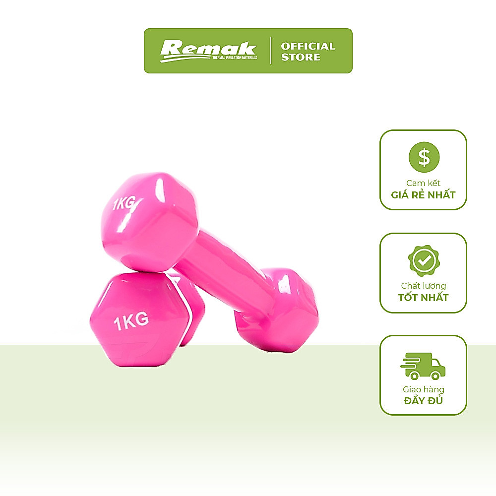 Dumbbell bọc cao su, Tạ Tay Nam Nữ Size 1->10kg Tạ tay lõi gang Cao Cấp