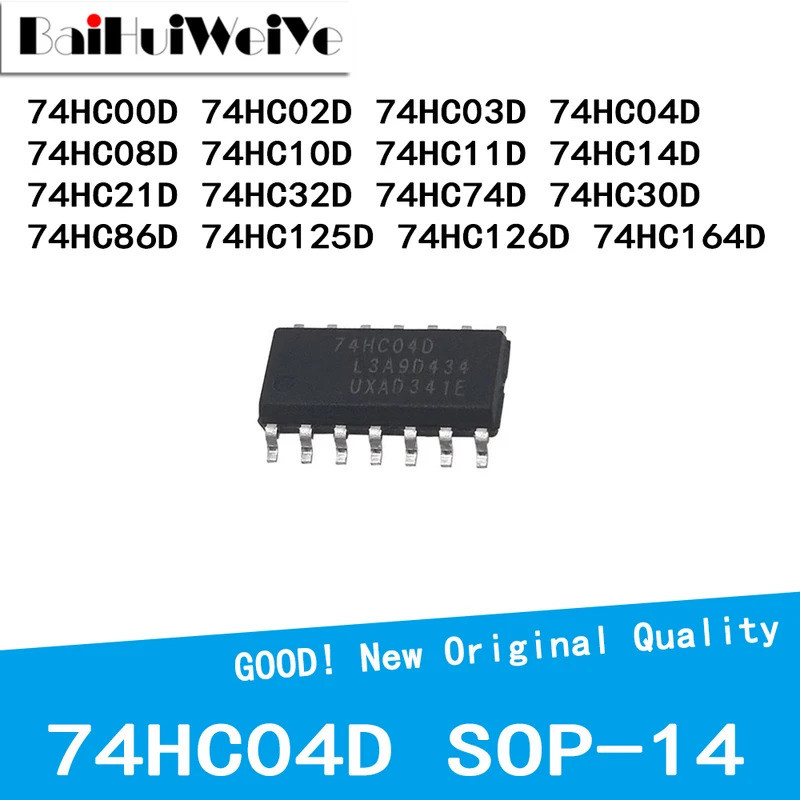 5 CHIẾC 74HC00D 74HC02D 74HC03D 74HC04D 74HC08D 74HC10D 74HC11D 74HC14D 74HC21D 74HC32D 74HC74D 74HC