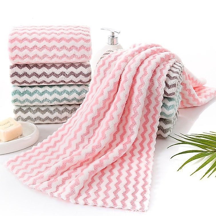 Khăn Mặt Lông Cừu Hàn Quốc 50x30cm Siêu Mềm Mịn