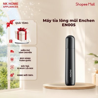  Máy tỉa lông mũi Enchen EN005 tốc độ cao 7000 vòng nhỏ gọn dùng pin AA, an toàn sử dụng 