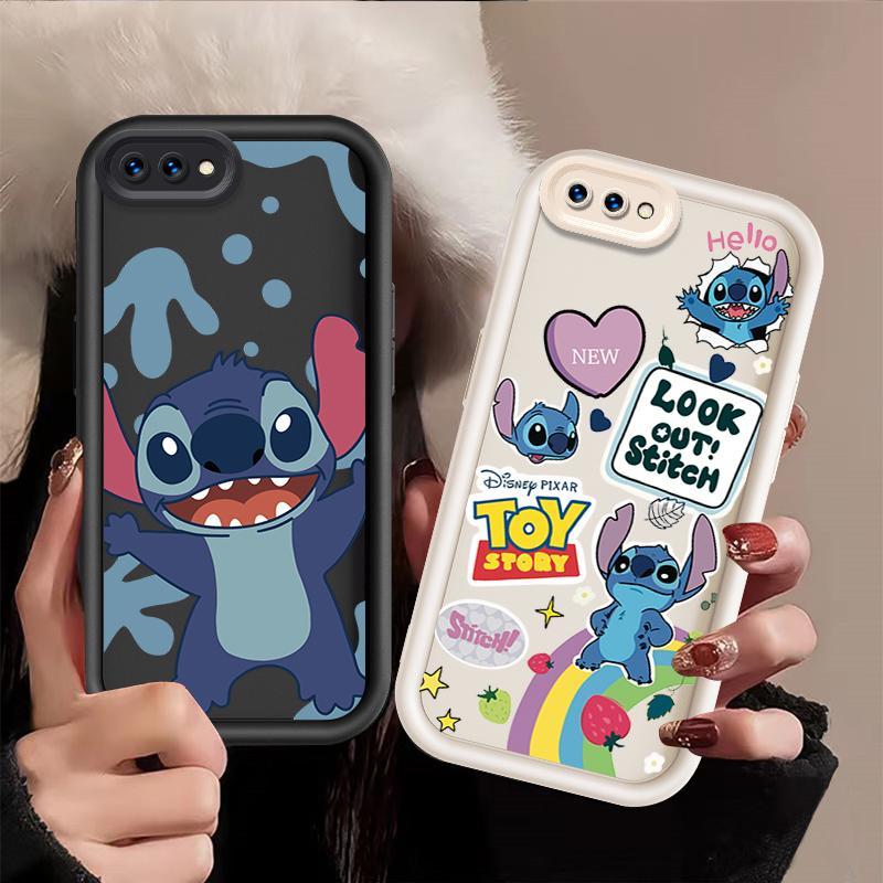 Ốp Lưng Cho OPPO A3S A12E A1K Realme c2 Phim Hoạt Hình Silicon Điện Thoại Thông Minh Mềm TPU Lilo & 