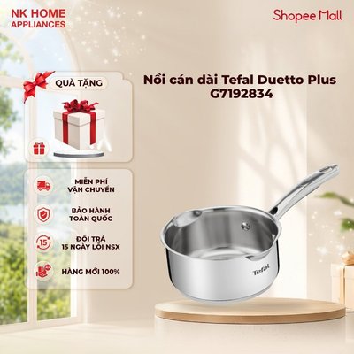 Tefal Duetto Plus nồi cán dài G7192834 size 16, không kèm nắp - Bảo hành 24 tháng