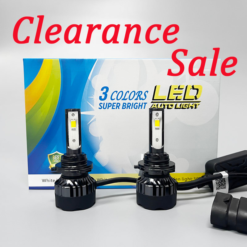 Ba Màu H4 LED H7 9005 HB3 9006 HB4 880 881 H27 H1 H3 Đèn Sương Mù 6000K 4300K 3000K Đèn Pha LED Ô Tô