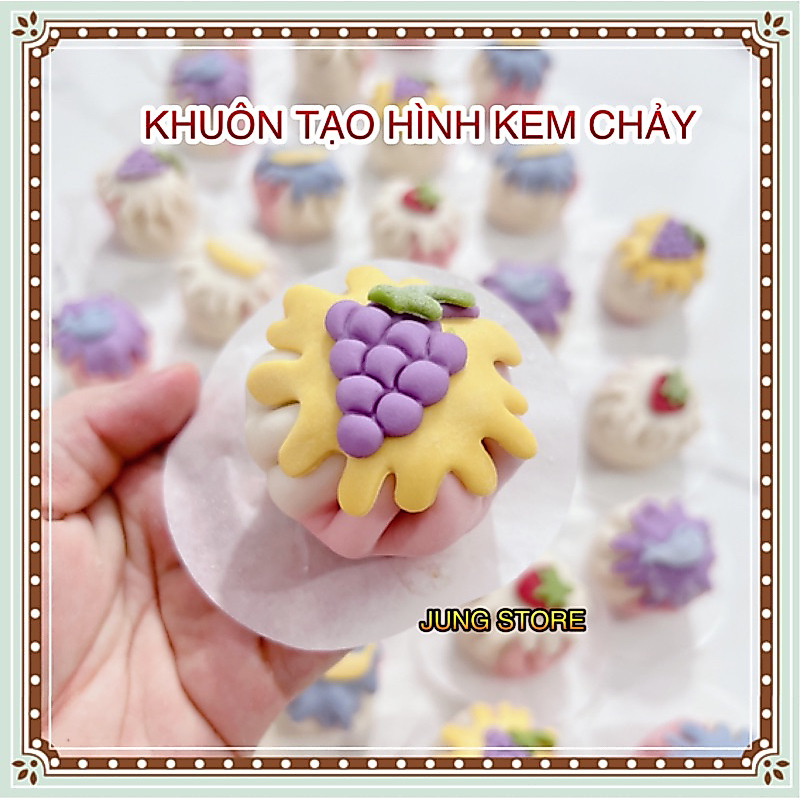 Khuôn làm bánh bao tạo hình mũ kem chảy nhiều cỡ JUNG STORE