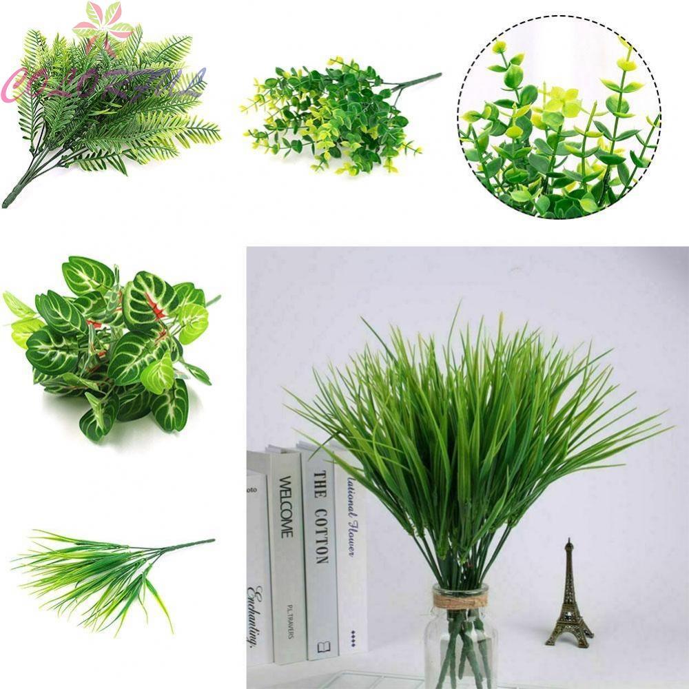 Durable Garden Artificial Plant Fake Leaves Welding Decoration 33cm-40cm