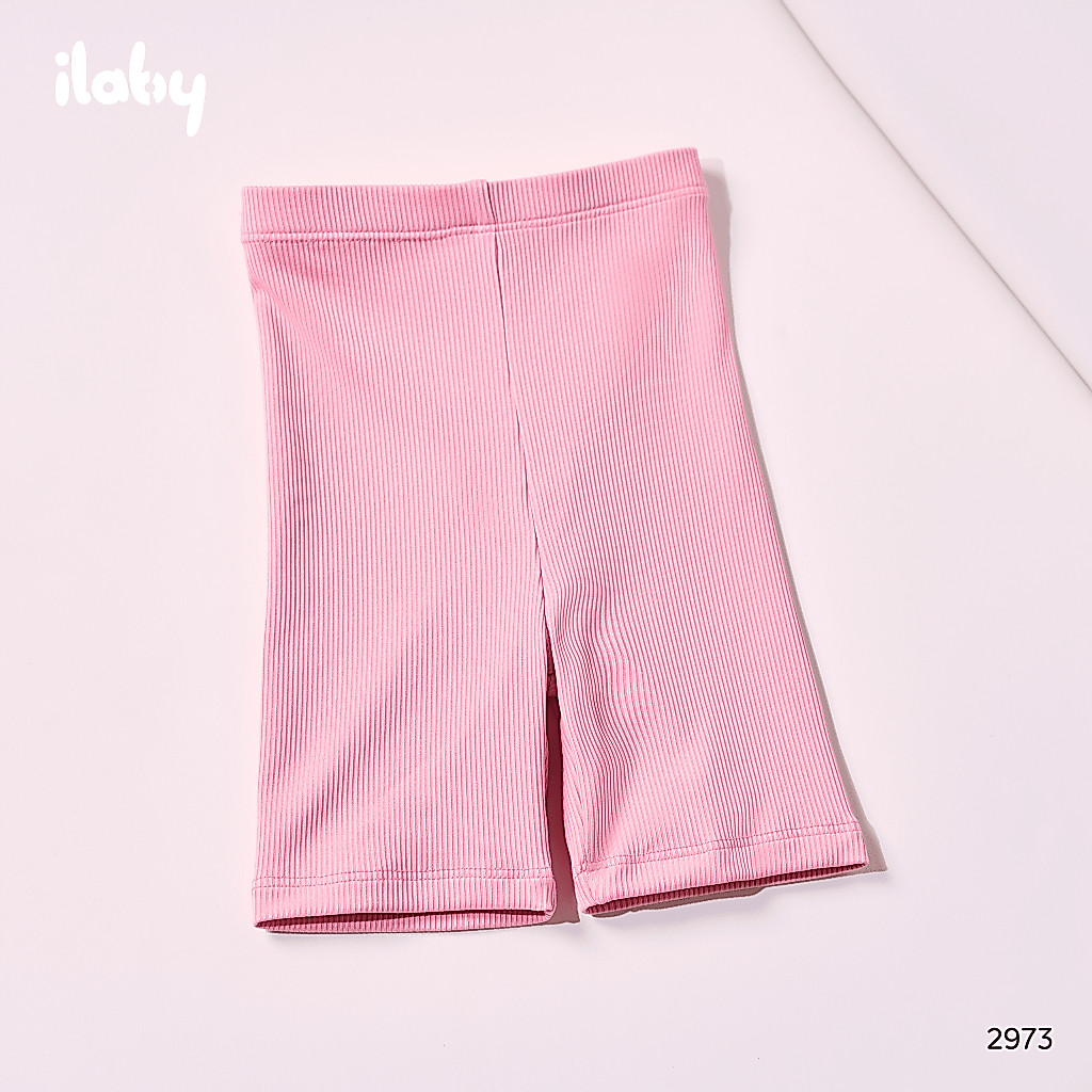 Quần legging tăm bé gái ILABY quần legging cho bé gái chất liệu cotton zip co giãn [2973]