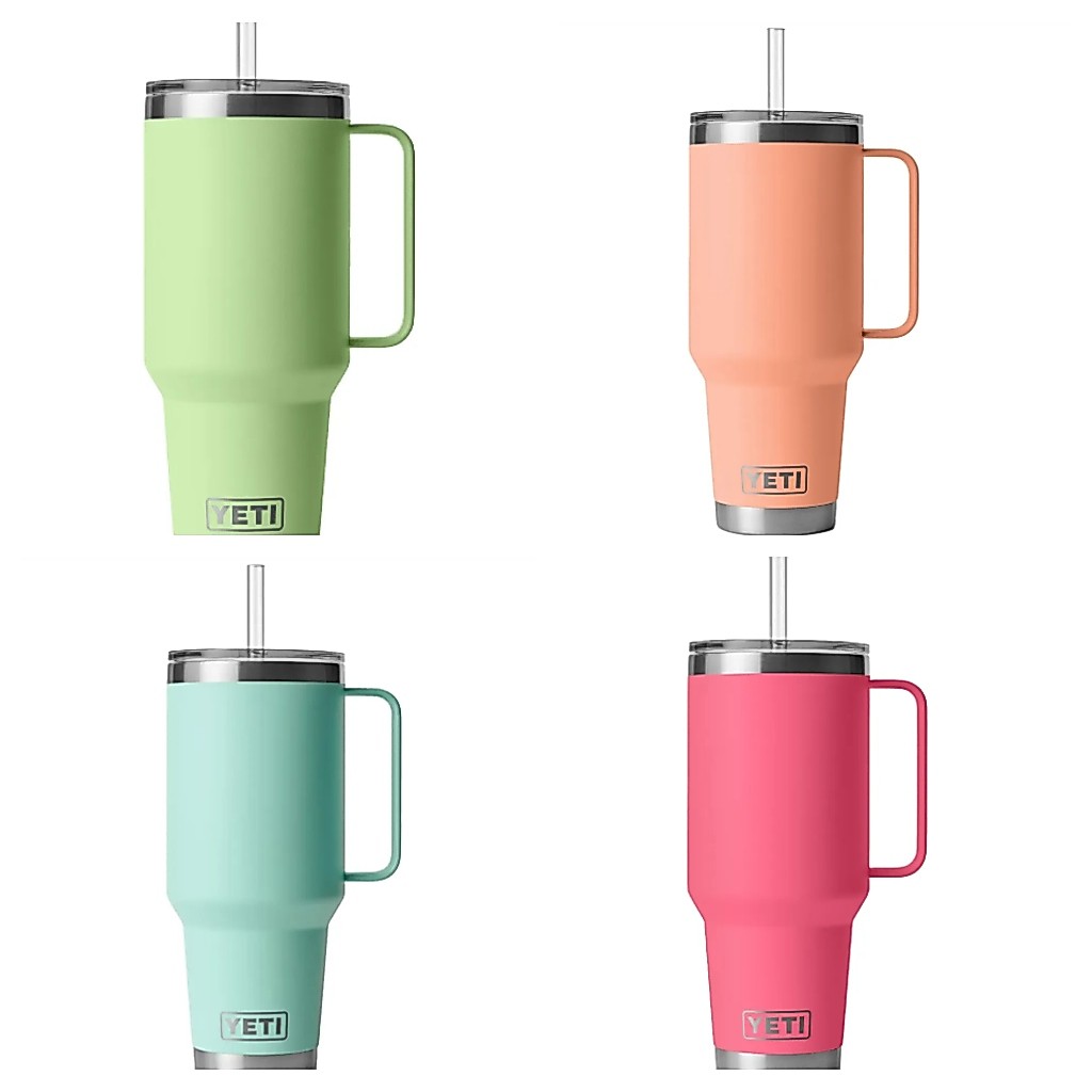 Ly giữ nhiệt YETI (USA) chính hãng - Rambler 42oz Mug With Straw Lid (Nắp ống hút)