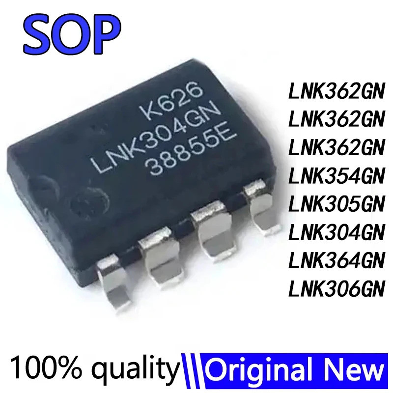 5 CÁI LNK306GN LNK306 LNK364GN LNK304GN LNK305GN SOP-7 LNK305 LNK306 LNK304 LNK364 SMD LNK363GN LNK3