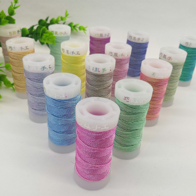 3 Dây Giao Hưởng Vàng Ren 0.2 Mm Handmade Tự Làm Cuộn Dây Mini Sen Zongzi Vàng Chỉ Cuộn Nhỏ Bện Chỉ