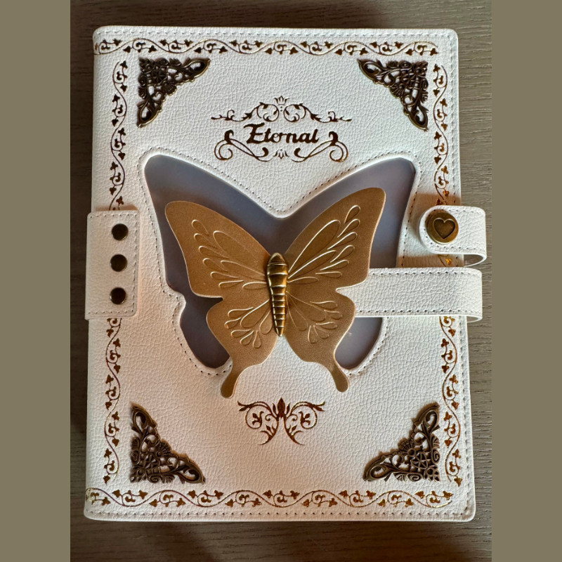 SINGBA Eternal Butterfly A5 Photocard Binder Vintage 4 Túi Da Album Cho K-pop Cards XDGI