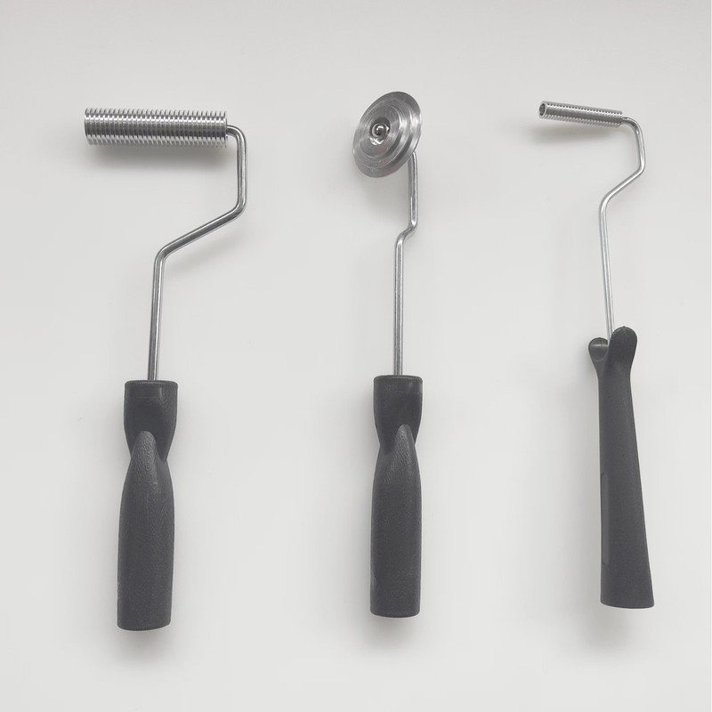 Thương mại điện tử FRP Glass Steel Hand Paste Tool Brush Set Hợp kim nhôm Defoaming Tool Bộ ba mảnh 