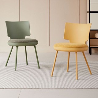 Ghế tựa lưng nhựa đệm mềm ghế ăn gia đình khách sạn ghế bàn ăn ghế thường