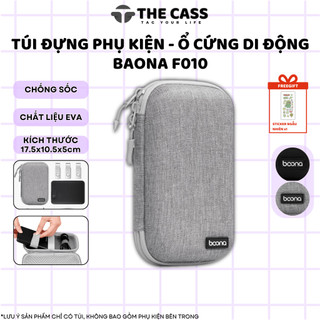  Túi Hộp Đựng Cáp Sạc Điện Thoại Tai nghe Ổ Cứng Di Động WD 2.5 Phụ Kiện Baona - Form Cứng F010 