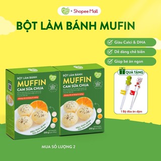 Bột làm bánh Muffin hấp cam sữa chua Mămmy làm bữa phụ cho bé bổ sung vitamin, giàu dinh dưỡng