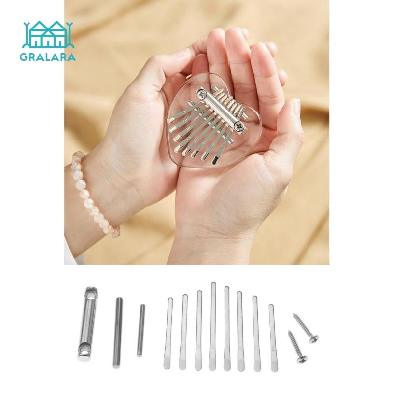 Gazechimp DIY Mini Kalimba 8 Phím Ngón Tay Cái Đàn Piano Thép / w Vít Cho