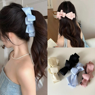  Kẹp tóc satin đuôi ngựa nơ xinh dành cho phụ nữ 