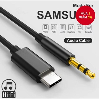 Cáp Âm Thanh Aux Loại C Sang 3.5 Mm Cho Tai Nghe Jack Adapter Xe Aux Ngày Dây Chuyển Đổi Cho Samsung