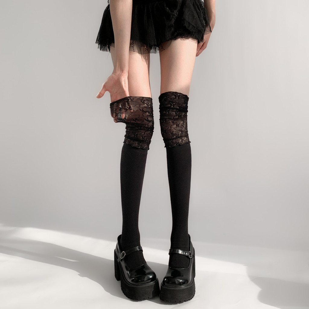 [OK Sports Life] [2 Đôi] Tất ren khâu ngọt ngào Nhật Bản lolita Tất nữ Tất mùa xuân hè Tất trên đầu 