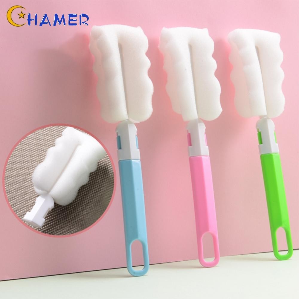 【CHAMER】Easy to Use Sponge Brush for Kitchen Car and Baby Bottles Clean and Hygienic【HomeLiving】