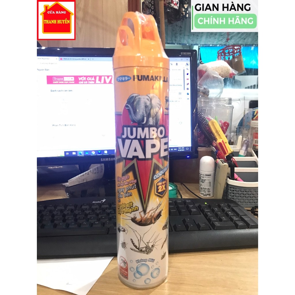 [Chính hãng Jumbo VAPE] Bình Xịt muỗi, xịt côn trùng Jumbo Vape 600ml thương hiệu Nhật Bản