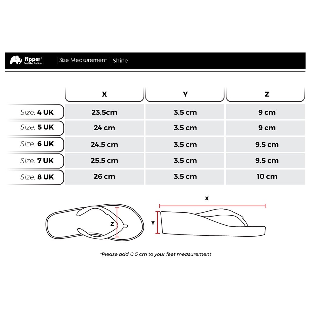 YK8 Fipper Shine Non-Rubber dành cho nữ màu nâu (Tan)