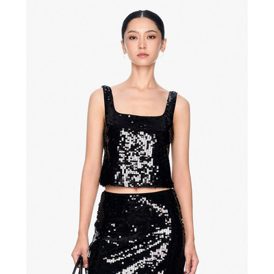 GIGI - Áo hai dây nữ cổ vuông đính sequin sang trọng_G1208T244241-66