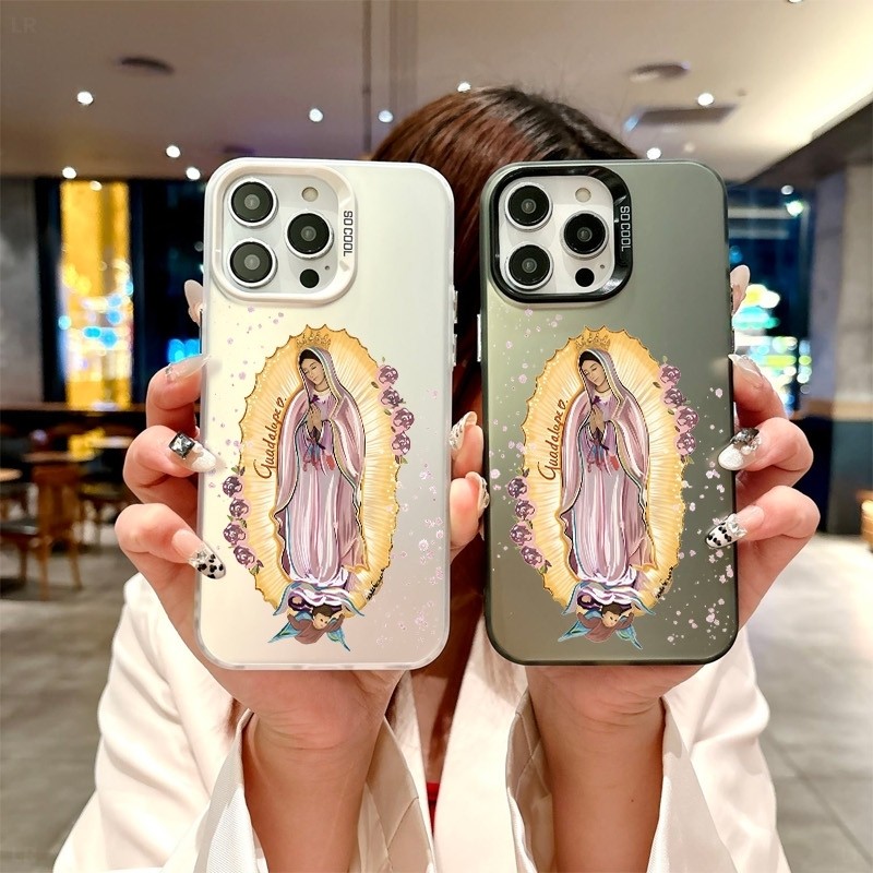 Virgin Maria 02 thiết kế Vỏ điện thoại cho iphone XR XS MAX 11 12 13 14 15 16 17 Pro Max Phụ kiện Vỏ