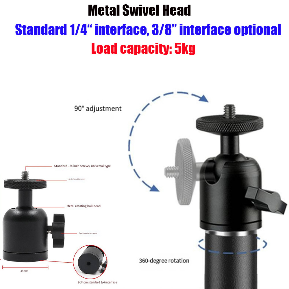 Máy ảnh xoay 360 độ kim loại hạng nặng Gimbal Mobile Live Streaming Tripod Head Máy chiếu Base Gimba
