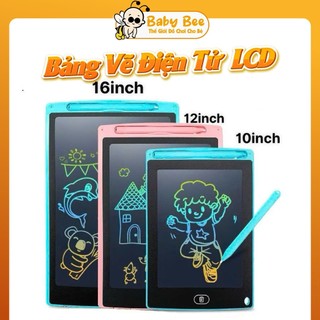 Bảng Vẽ Tự Xóa, Bảng Vẽ Điện Tử  LCD, Bảng Vẽ Thông Minh 16inch 12 Inch Đa Sắc Màu Cho Bé Tự Do Sáng Tạo - BabyBee