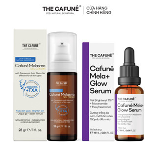   MUA 2 GIẢM 38%  Combo Serum Nám Và Kem Nám Giảm Thâm Nám Dưỡng Sáng Và Đều Màu Da Cafuné Mela+ Glow Serum 19ml 