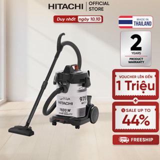 Máy hút bụi công nghiệp Hitachi công suất 1600W CV-975PW, dung tích chứa bụi 25L- Bảo hành 24 tháng