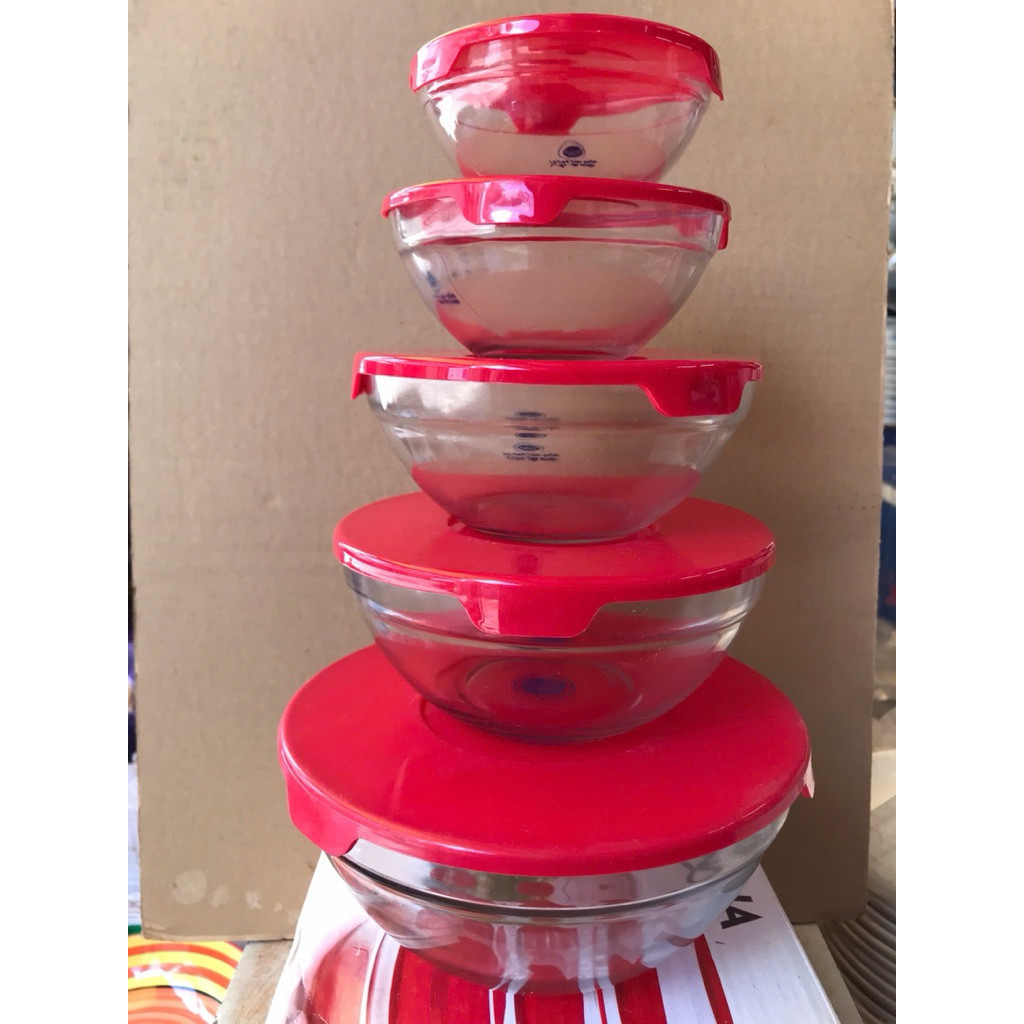 Bộ thố thủy tinh có nắp