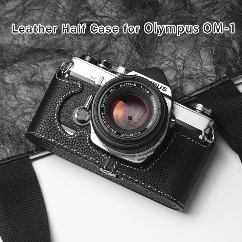 Phim Camera Da Bò Da Thật Chính Hãng Cho Olympus OM1 Case 1N OM-2 / 2N OM-3 / 3Ti OM-4 / 4Ti Da Came