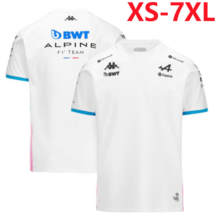 2026 Áo thun ngắn tay Unisex F1 mới + F1 BWT Alpine Racing Team Jersey