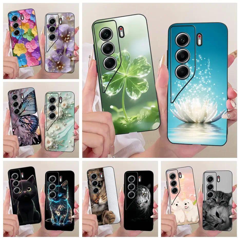 Dành Cho Tecno Camon 40 4G Ốp Lưng CM5 Mới Sang Trọng Sơn Bao Silicon Mềm Cho Tecno Camon 40 Pro 4G 